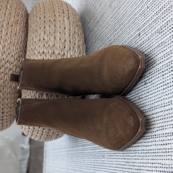 Marc Fisher Suede Western Booties - Picture 8 of 8